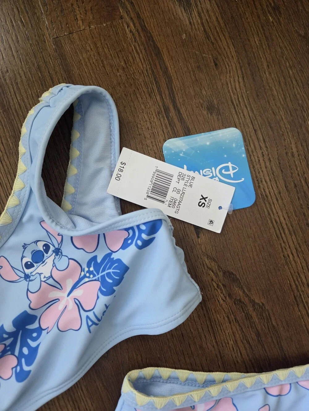 New Disney Stitch XS 4/5 Tankini Swimsuit